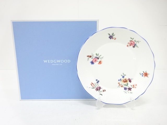 WEDGWOOD　ウェッジウッド　タフェッタフラワー　プレート(19.4センチ)　洋食器